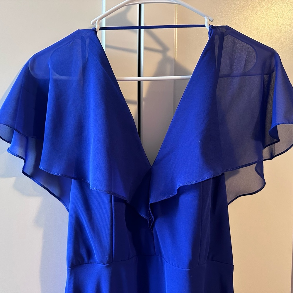 Elegant Blue Women's Dress